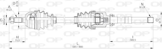Open Parts DRS6003.00 - Albero motore/Semiasse www.autoricambit.com