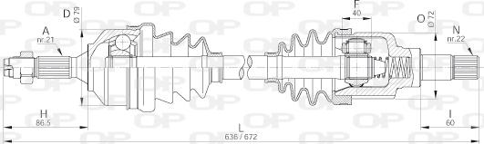 Open Parts DRS6181.00 - Albero motore/Semiasse www.autoricambit.com