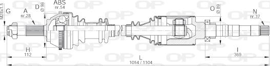 Open Parts DRS6138.00 - Albero motore/Semiasse www.autoricambit.com