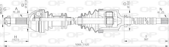 Open Parts DRS6175.00 - Albero motore/Semiasse www.autoricambit.com