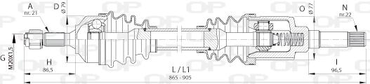 Open Parts DRS6391.00 - Albero motore/Semiasse www.autoricambit.com