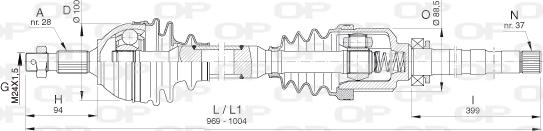Open Parts DRS6398.00 - Albero motore/Semiasse www.autoricambit.com