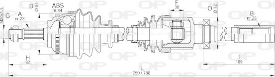 Open Parts DRS6300.00 - Albero motore/Semiasse www.autoricambit.com