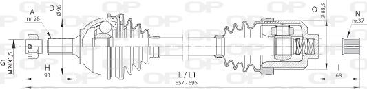 Open Parts DRS6388.00 - Albero motore/Semiasse www.autoricambit.com
