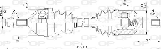 Open Parts DRS6293.00 - Albero motore/Semiasse www.autoricambit.com