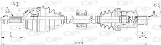Open Parts DRS6262.00 - Albero motore/Semiasse www.autoricambit.com