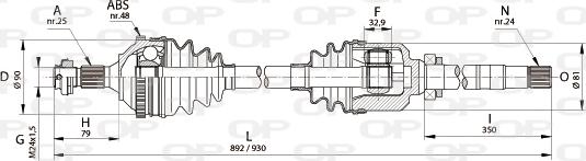 Open Parts DRS6217.00 - Albero motore/Semiasse www.autoricambit.com