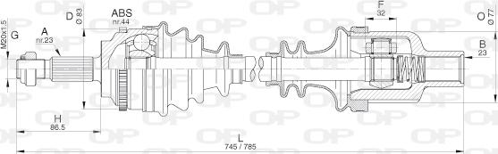 Open Parts DRS6286.00 - Albero motore/Semiasse www.autoricambit.com
