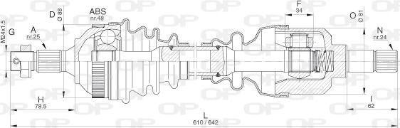 Open Parts DRS6280.00 - Albero motore/Semiasse www.autoricambit.com