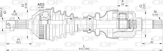 Open Parts DRS6272.00 - Albero motore/Semiasse www.autoricambit.com