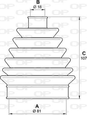 Open Parts SJK7003.00 - Cuffia, Semiasse www.autoricambit.com