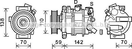 Prasco AIK401 - Compressore, Climatizzatore www.autoricambit.com