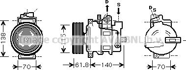Prasco AIK263 - Compressore, Climatizzatore www.autoricambit.com