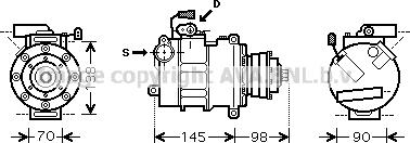 Prasco AIK280 - Compressore, Climatizzatore www.autoricambit.com