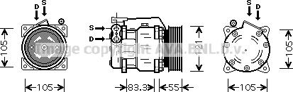 Prasco ALK090 - Compressore, Climatizzatore www.autoricambit.com