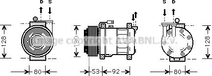 Prasco ALK009 - Compressore, Climatizzatore www.autoricambit.com