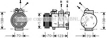 Prasco ALK016 - Compressore, Climatizzatore www.autoricambit.com
