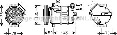 Prasco ALK145 - Compressore, Climatizzatore www.autoricambit.com