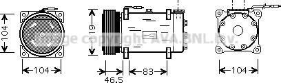 Prasco CNK160 - Compressore, Climatizzatore www.autoricambit.com