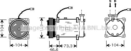 Prasco CNK215 - Compressore, Climatizzatore www.autoricambit.com