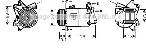 Prasco DNK321 - Compressore, Climatizzatore www.autoricambit.com
