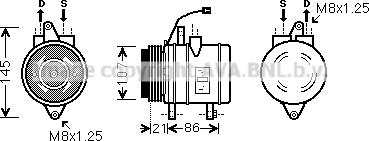Prasco DWK079 - Compressore, Climatizzatore www.autoricambit.com