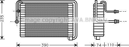 Prasco FTV021 - Evaporatore, Climatizzatore www.autoricambit.com