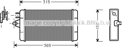 Prasco LC6024 - Scambiatore calore, Riscaldamento abitacolo www.autoricambit.com