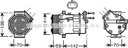 Prasco OLK465 - Compressore, Climatizzatore www.autoricambit.com