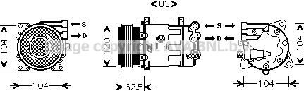 Prasco PEK321 - Compressore, Climatizzatore www.autoricambit.com
