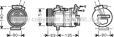 Prasco RTK486 - Compressore, Climatizzatore www.autoricambit.com