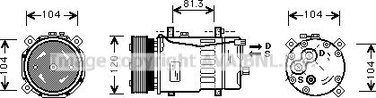 Prasco VNK049 - Compressore, Climatizzatore www.autoricambit.com