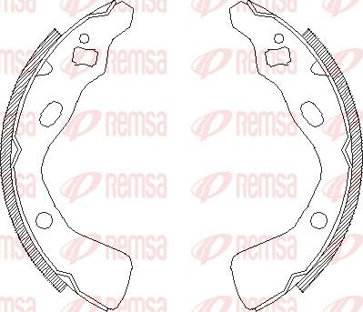 Remsa 4382.00 - Ganascia freno www.autoricambit.com