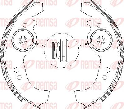 Remsa 4258.01 - Ganascia freno www.autoricambit.com