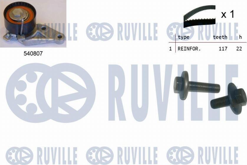 Ruville 550047 - Kit cinghie dentate www.autoricambit.com