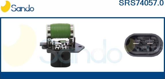 Sando SRS74057.0 - Resistore addizionale, Elettromotore-Ventola radiatore www.autoricambit.com