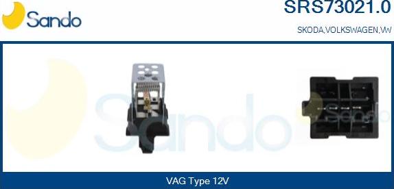 Sando SRS73021.0 - Resistenza, Ventilatore abitacolo www.autoricambit.com