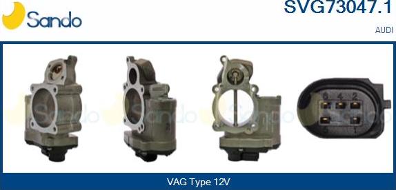 Sando SVG73047.1 - Valvola ricircolo gas scarico-EGR www.autoricambit.com