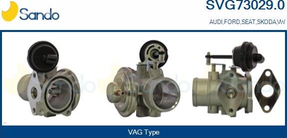 Sando SVG73029.0 - Valvola ricircolo gas scarico-EGR www.autoricambit.com