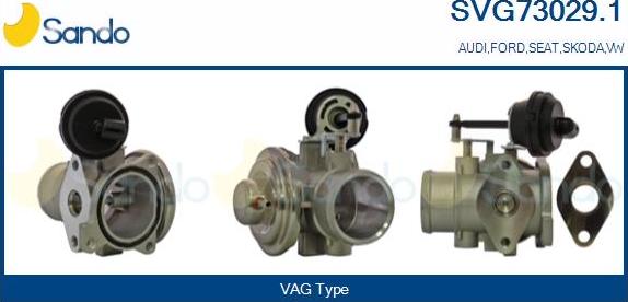 Sando SVG73029.1 - Valvola ricircolo gas scarico-EGR www.autoricambit.com