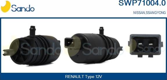 Sando SWP71004.0 - Pompa acqua lavaggio, Pulizia cristalli www.autoricambit.com