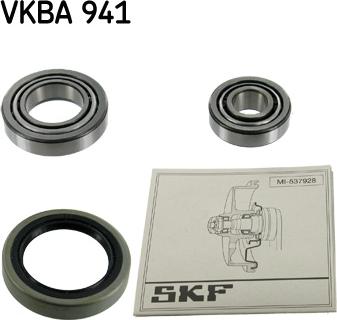 SKF VKBA 941 - Kit cuscinetto ruota www.autoricambit.com