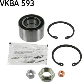 SKF VKBA 593 - Kit cuscinetto ruota www.autoricambit.com