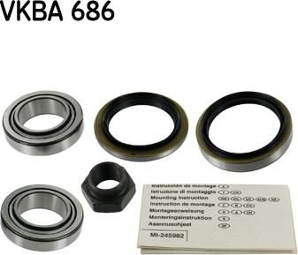 SKF VKBA 686 - Kit cuscinetto ruota www.autoricambit.com