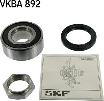 SKF VKBA 892 - Kit cuscinetto ruota www.autoricambit.com