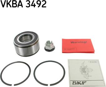 SKF VKBA 3492 - Kit cuscinetto ruota www.autoricambit.com