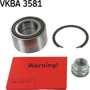 SKF VKBA 3581 - Kit cuscinetto ruota www.autoricambit.com