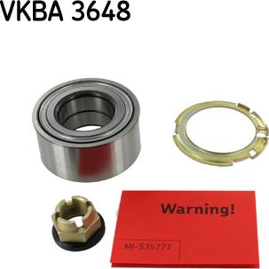 SKF VKBA 3648 - Kit cuscinetto ruota www.autoricambit.com