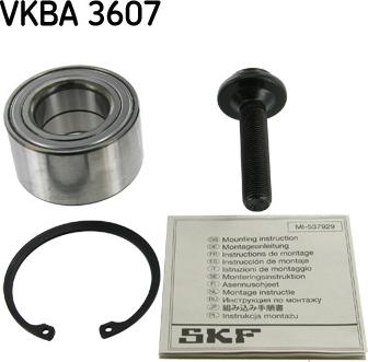 SKF VKBA 3607 - Kit cuscinetto ruota www.autoricambit.com