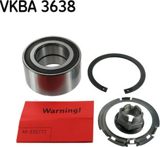 SKF VKBA 3638 - Kit cuscinetto ruota www.autoricambit.com